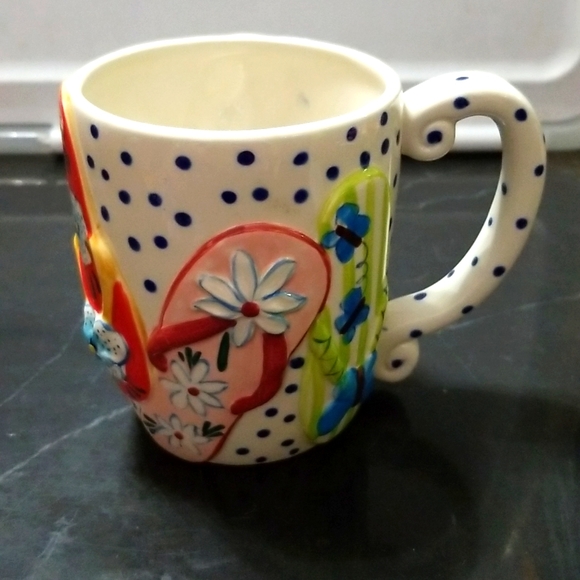 AUTHENTIC STONEWARE Other - STONEWARE FLIP FLOP COFFEE OR TEA MUG